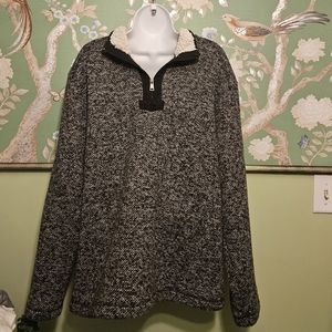 Orvis Brighton Quarter Zip Sherpa Lined Sz L